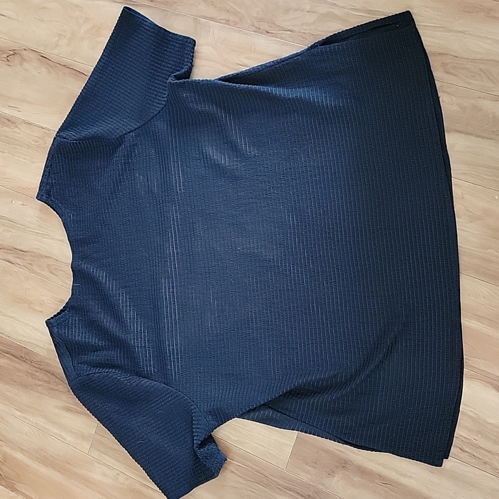 Womens large black dress shirt